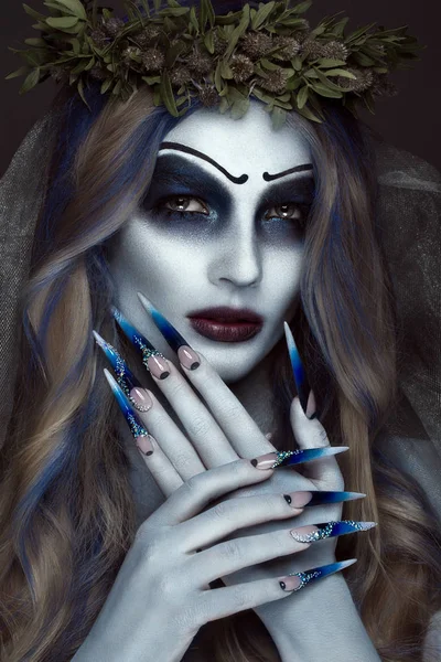 corpse bride halloween makeup